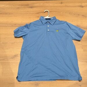 Blue Striped Masters Polo Shirt
